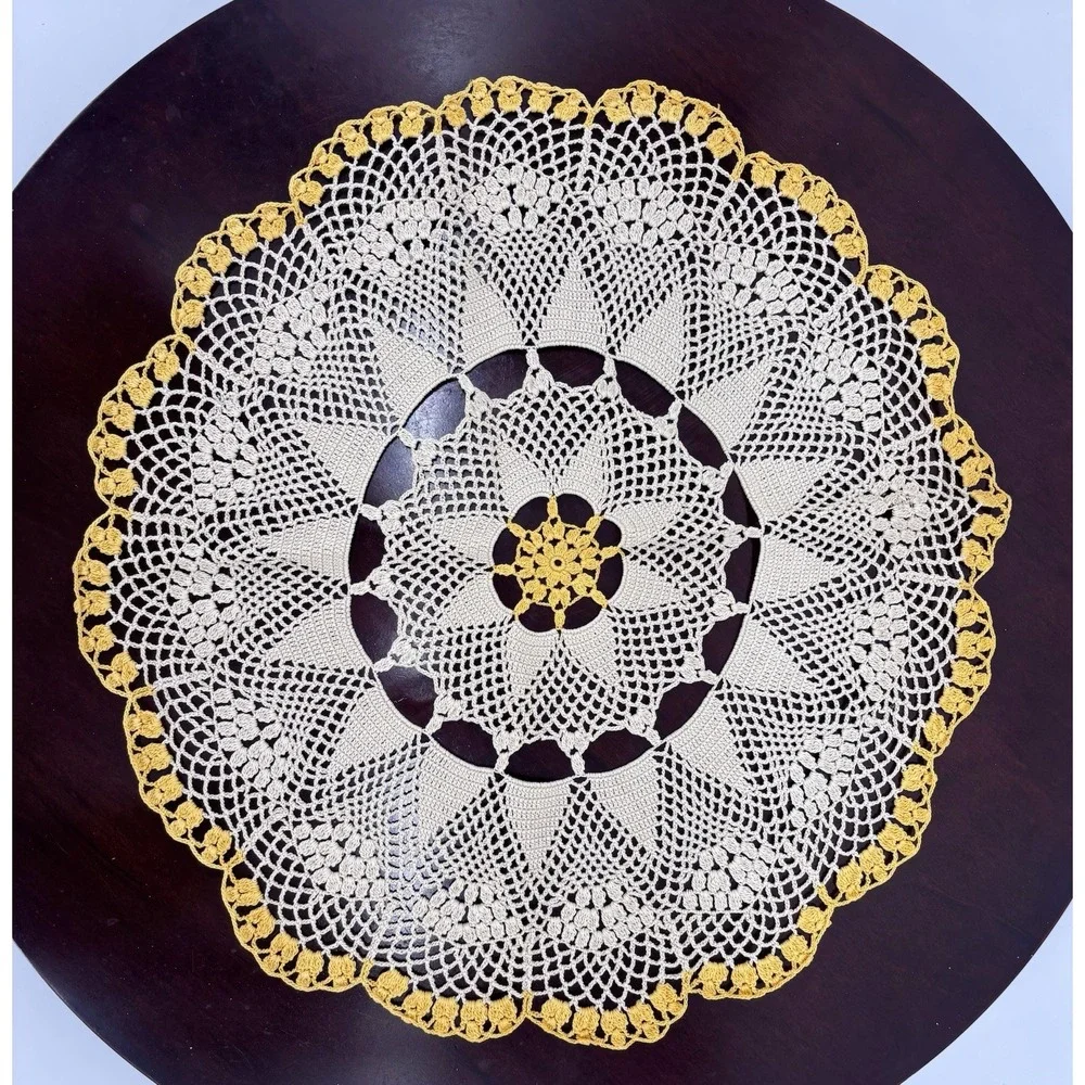 Vintage Hand Crochet Doily 17